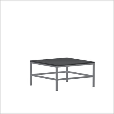NewYork steel lounge 80 x 80 schwarz schraeg